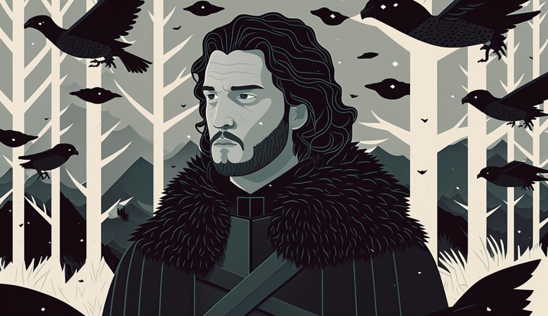 jon-snow-art-style-of-josh-agle