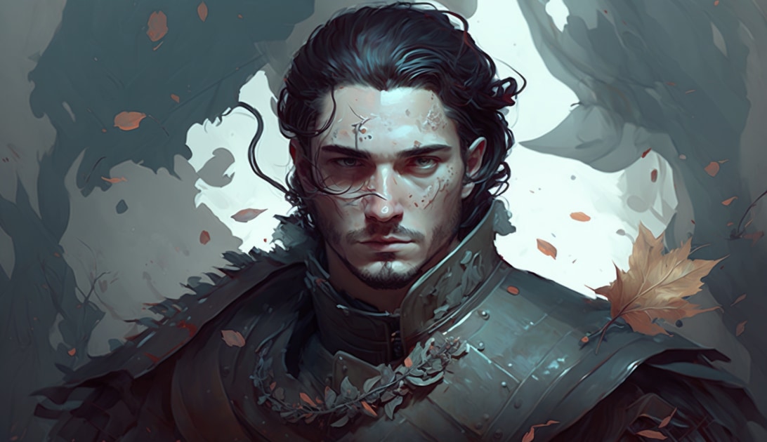 jon-snow-art-style-of-peter-mohrbacher