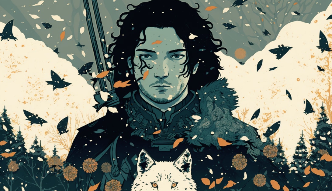 jon-snow-art-style-of-victo-ngai