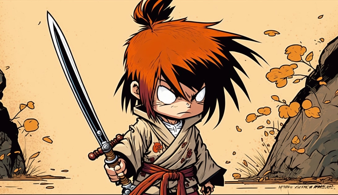 kenshin-himura-art-style-of-skottie-young