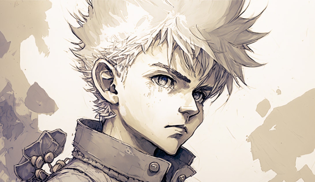 killua-zoldyck-art-style-of-akihiko-yoshida