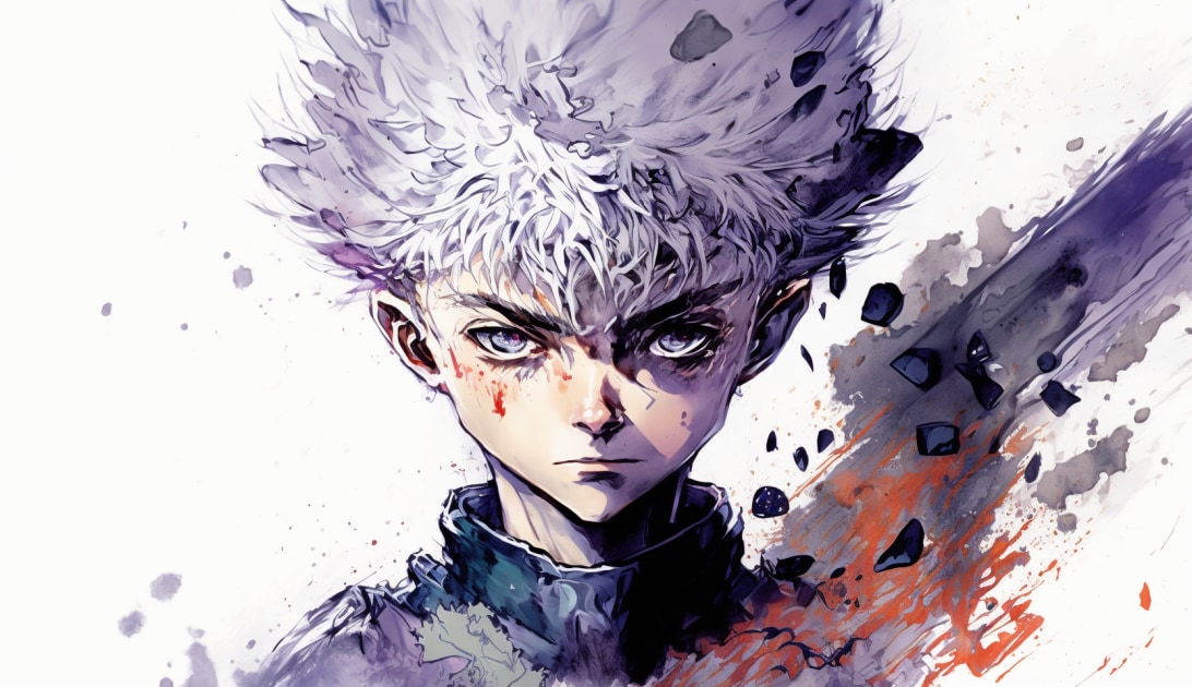 killua-zoldyck-art-style-of-yoshitaka-amano