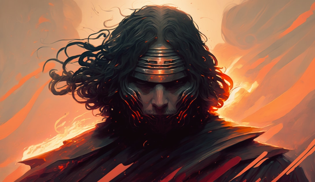 kylo-ren-art-style-of-peter-mohrbacher