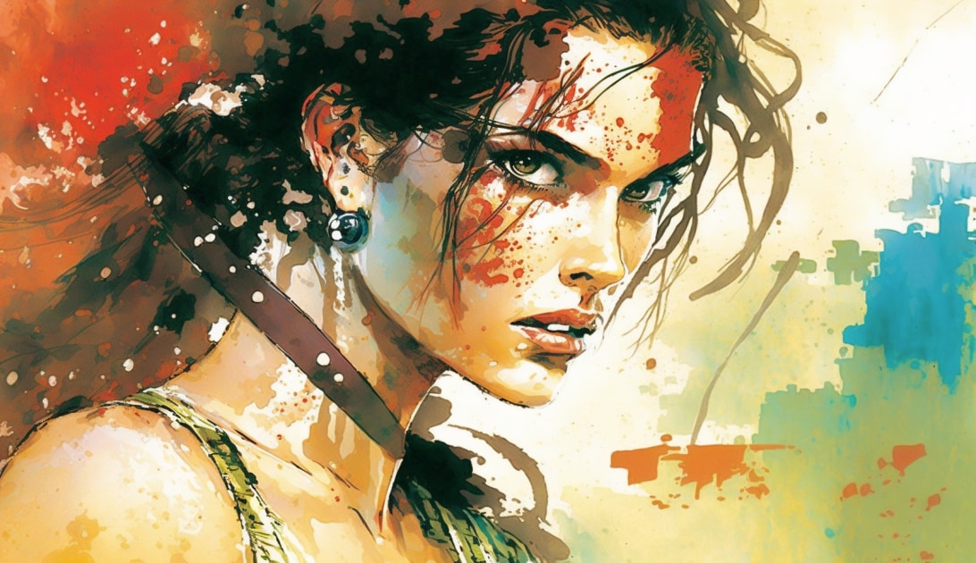 lara-croft-art-style-of-bill-sienkiewicz