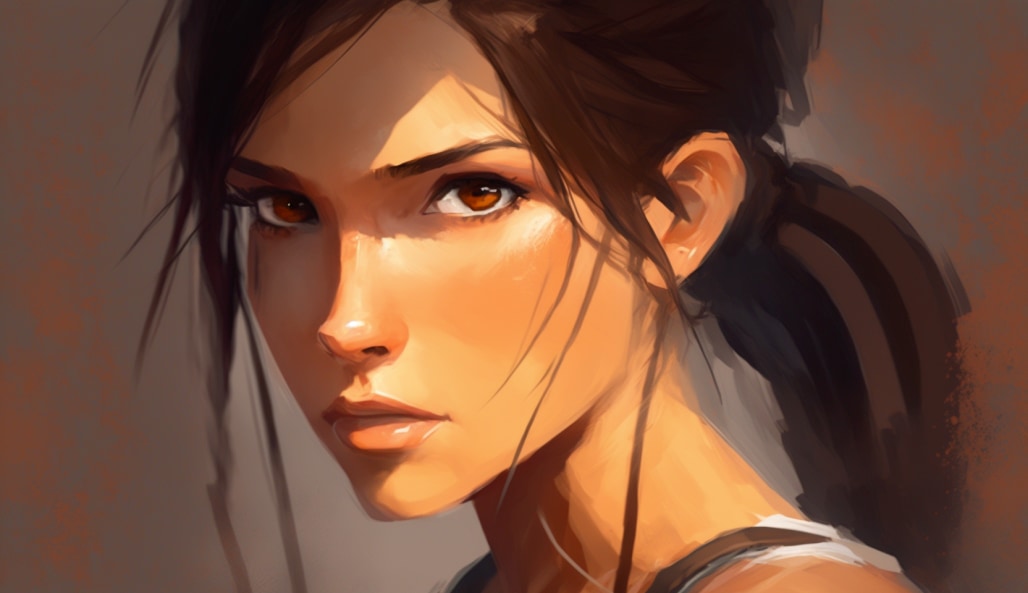 lara-croft-art-style-of-ilya-kuvshinov