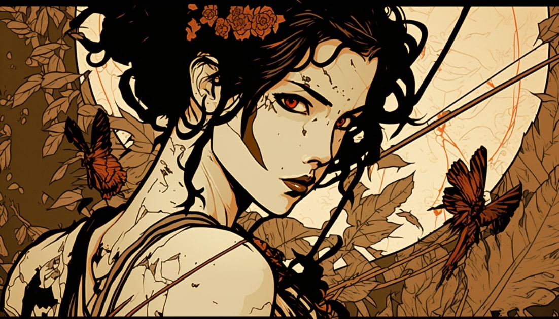 lara-croft-art-style-of-takato-yamamoto