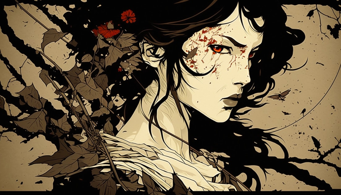 lara-croft-art-style-of-takato-yamamoto