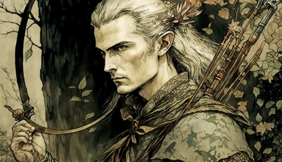 legolas-art-style-of-arthur-rackham