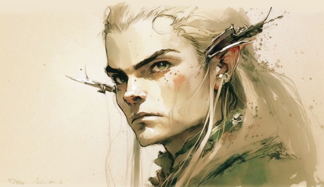 legolas-art-style-of-claire-wendling
