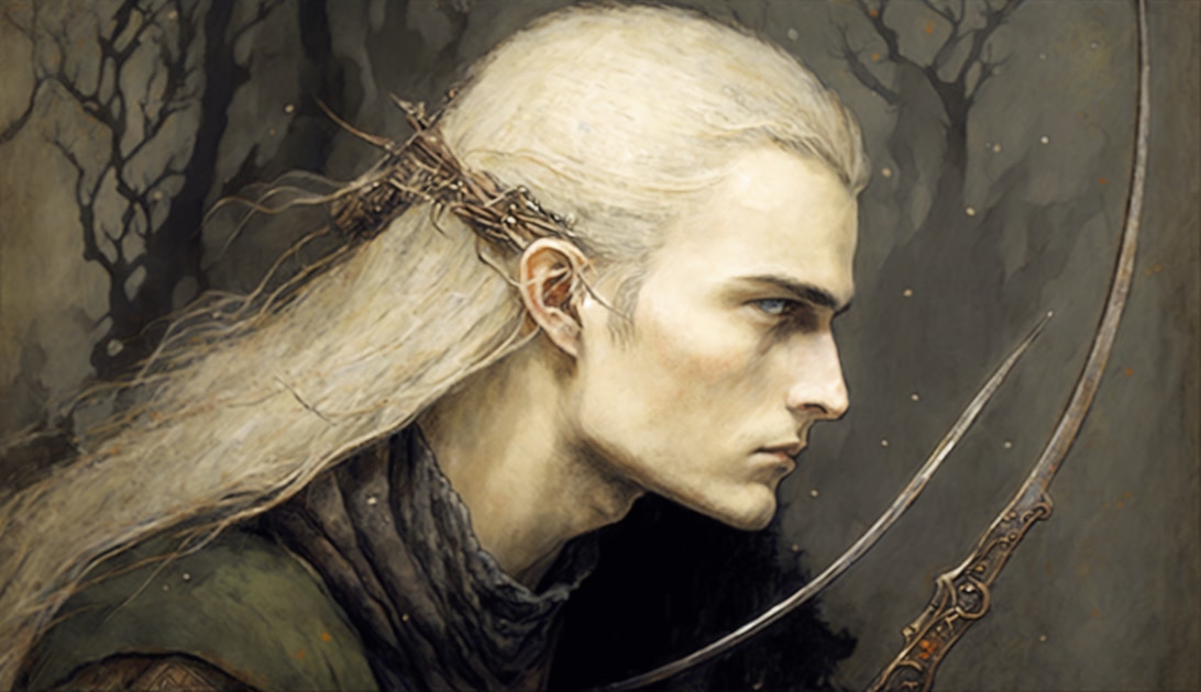 legolas-art-style-of-john-bauer