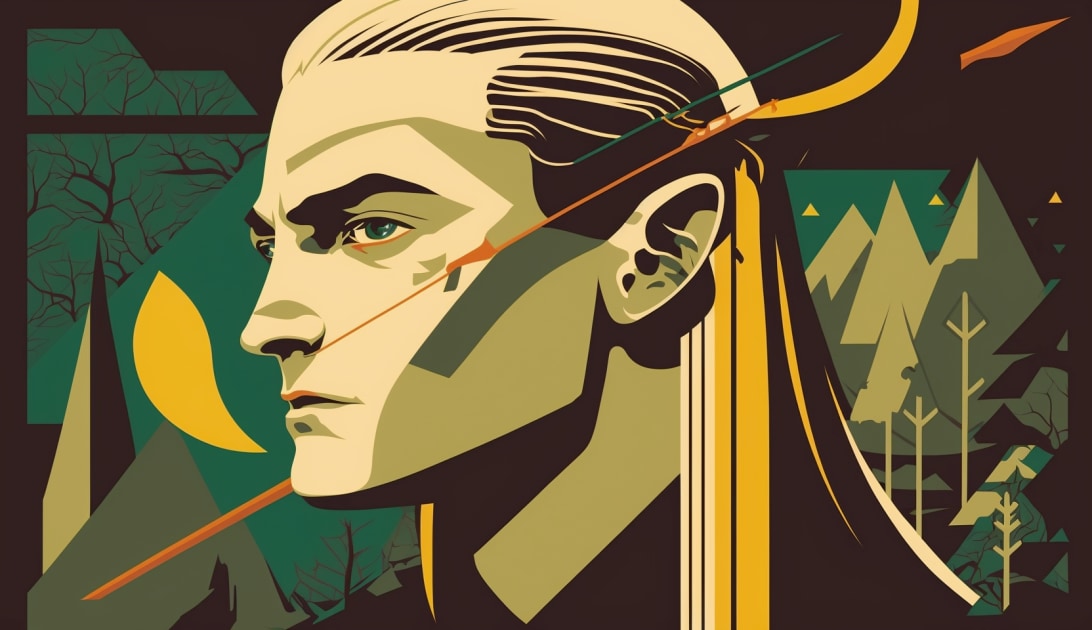 legolas-art-style-of-josh-agle