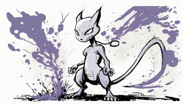 mewtwo-art-style-of-quentin-blake