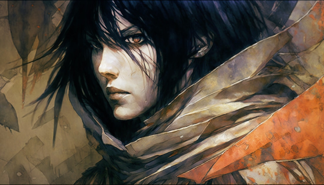 mikasa-ackerman-art-style-of-brian-froud