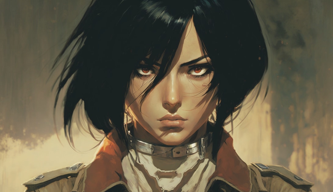 mikasa-ackerman-art-style-of-coby-whitmore