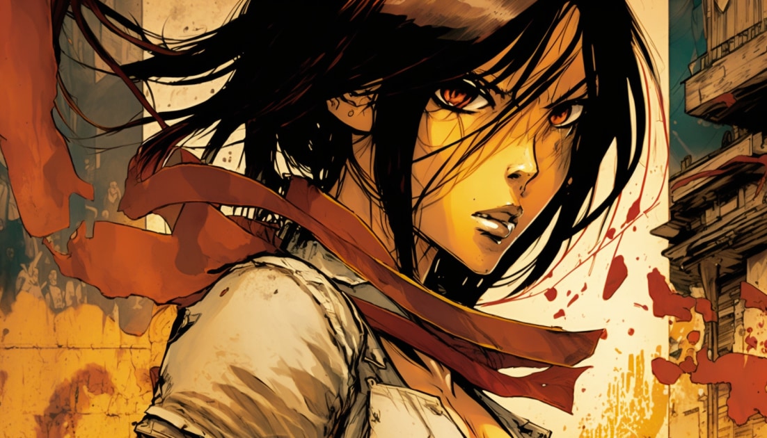 mikasa-ackerman-art-style-of-greg-tocchini