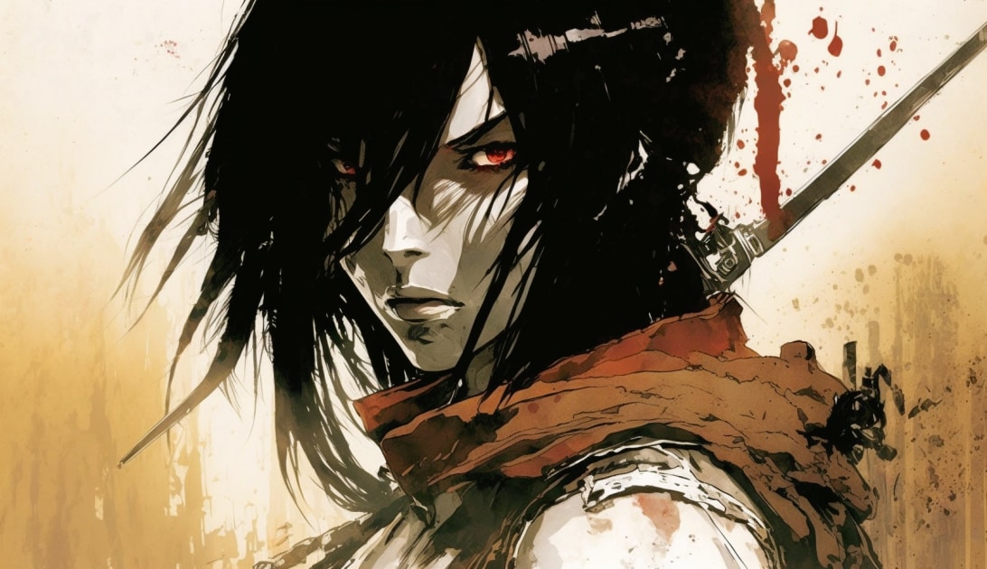 mikasa-ackerman-art-style-of-jeffrey-catherine-jones