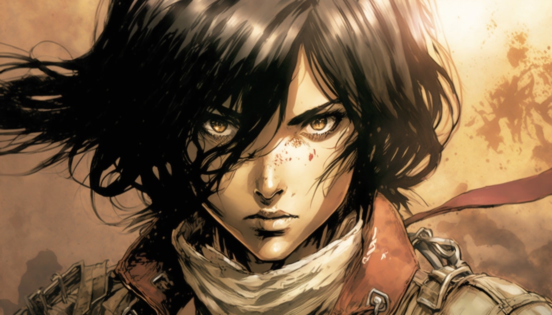 mikasa-ackerman-art-style-of-jim-lee