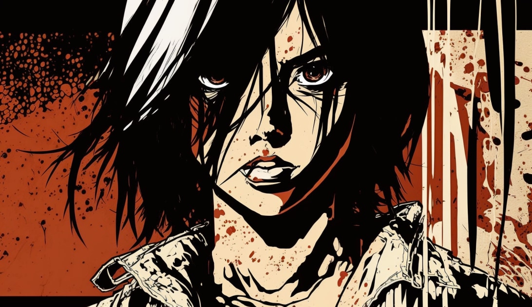 mikasa-ackerman-art-style-of-jim-mahfood