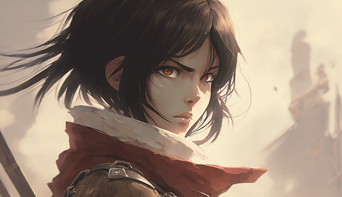 mikasa-ackerman-art-style-of-makoto-shinkai