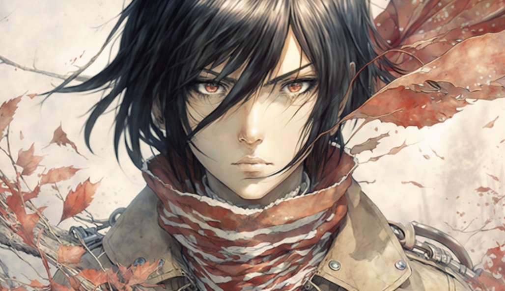 mikasa-ackerman-art-style-of-stephanie-law