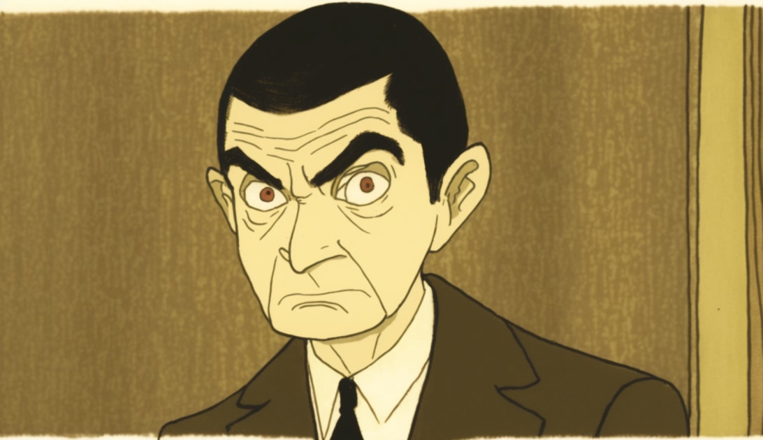 mr-bean-art-style-of-toshio-saeki