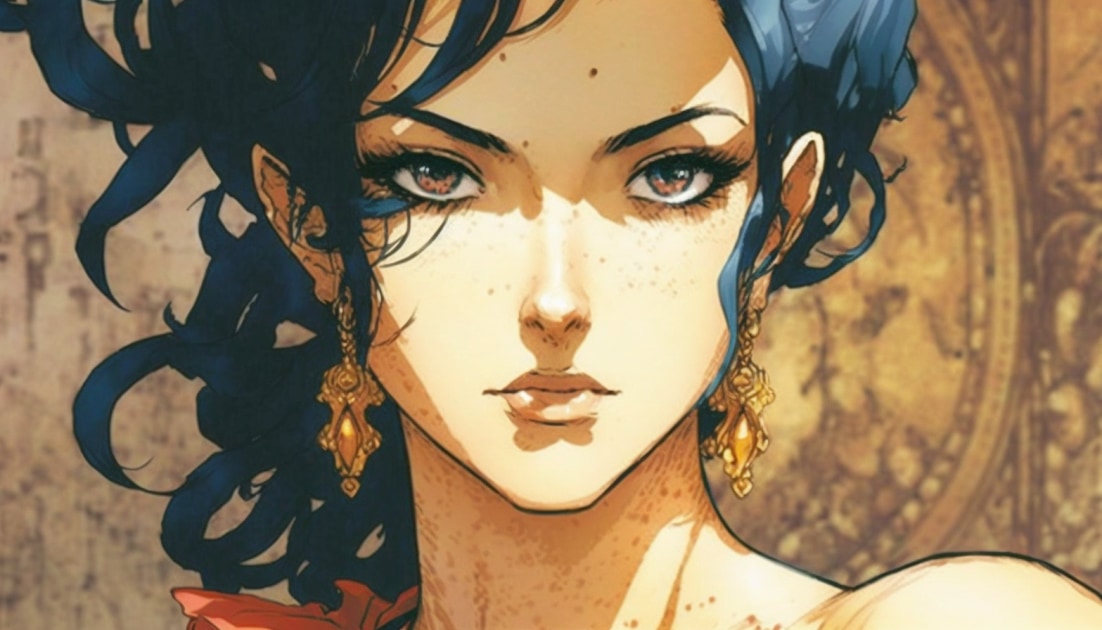 nico-robin-art-style-of-yoshitaka-amano