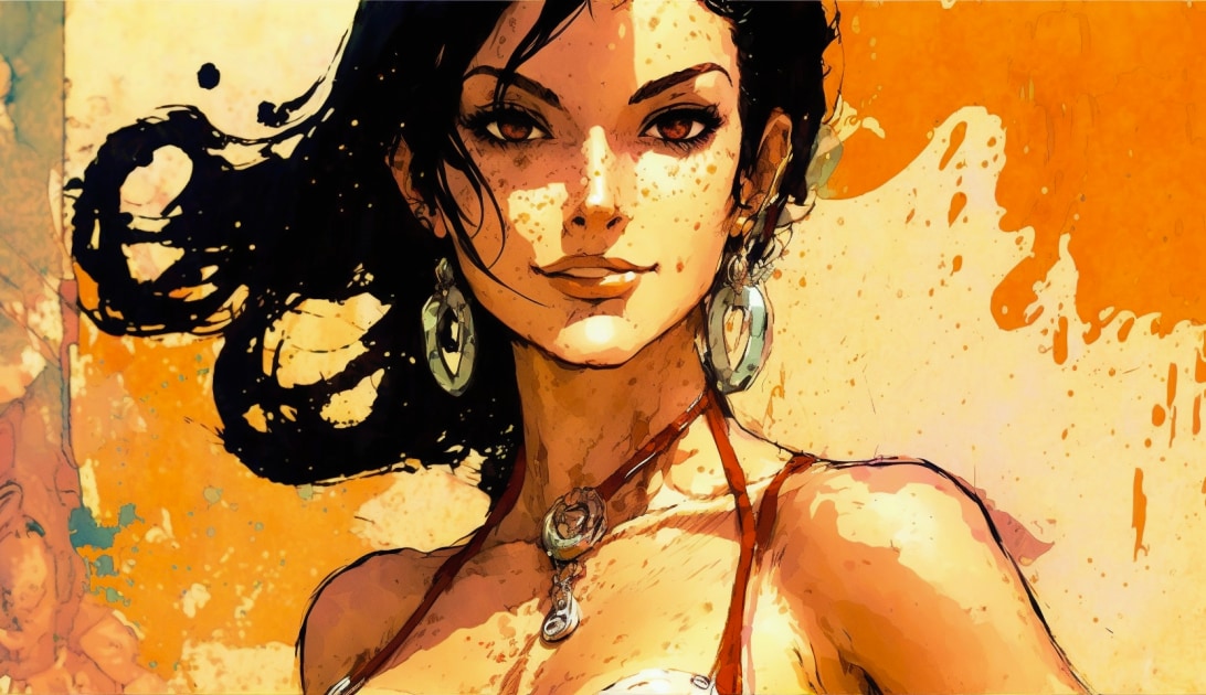 nico-robin-art-style-of-bill-sienkiewicz