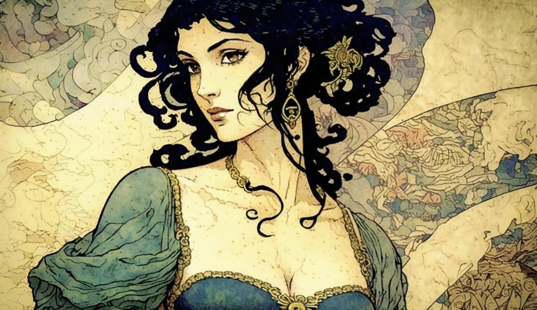 nico-robin-art-style-of-edmund-dulac