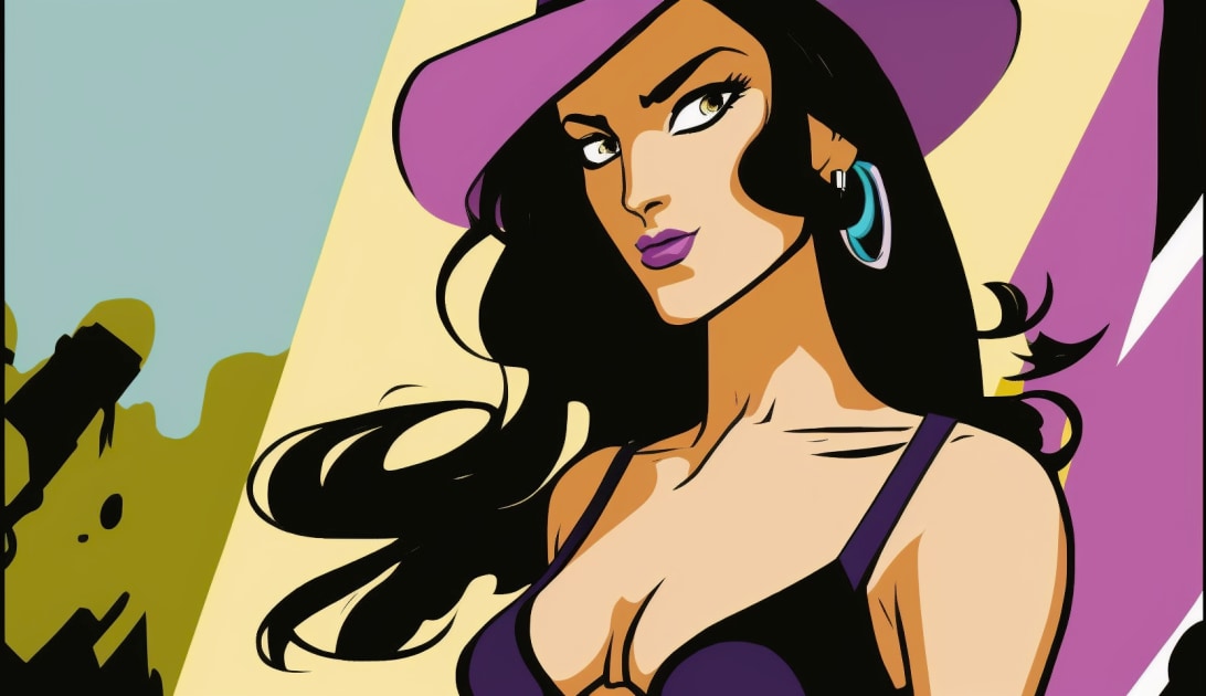 nico-robin-art-style-of-josh-agle