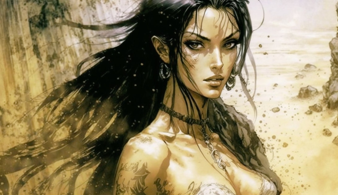 nico-robin-art-style-of-luis-royo