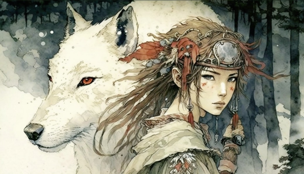 princess-mononoke-art-style-of-anton-pieck