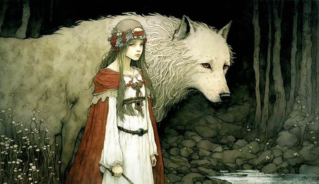 princess-mononoke-art-style-of-john-bauer