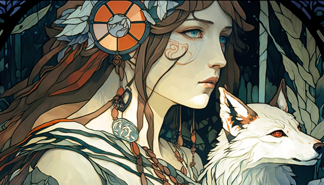 princess-mononoke-art-style-of-alphonse-mucha