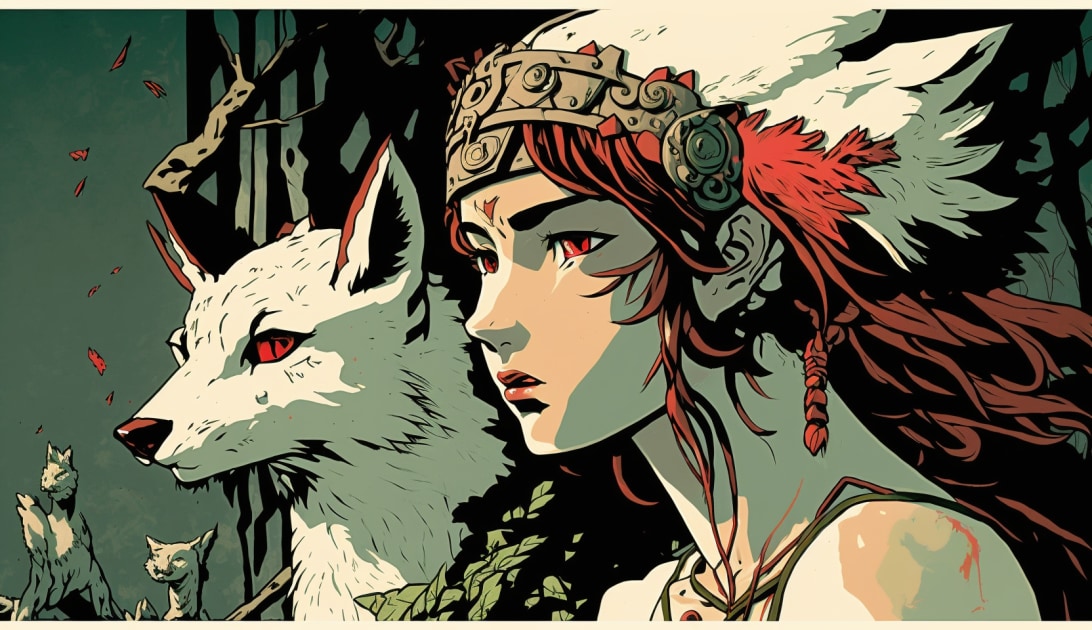 princess-mononoke-art-style-of-asaf-hanuka