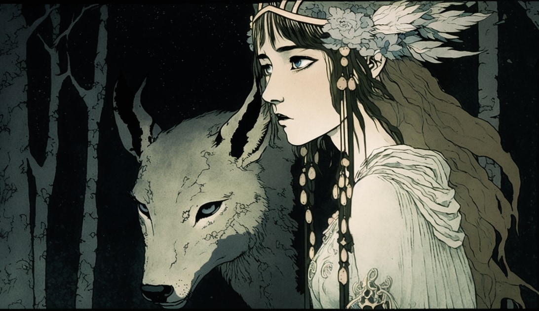 princess-mononoke-art-style-of-dorothy-lathrop