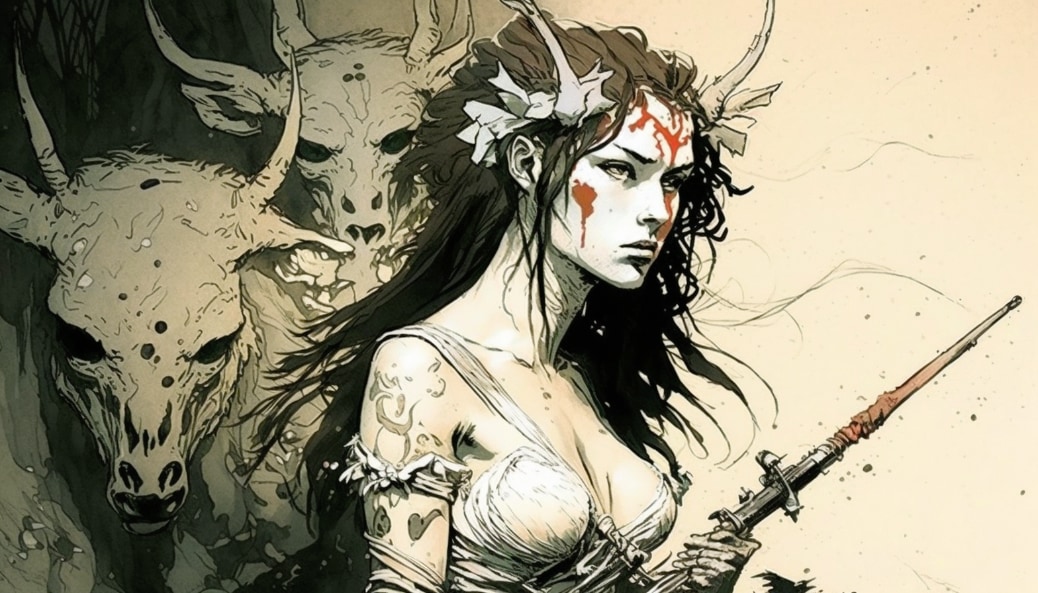 princess-mononoke-art-style-of-heinrich-kley