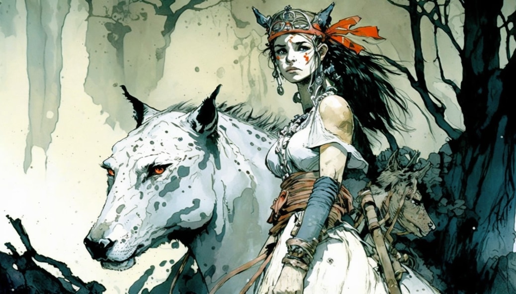 princess-mononoke-art-style-of-heinrich-kley