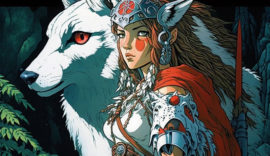 princess-mononoke-art-style-of-hirohiko-araki