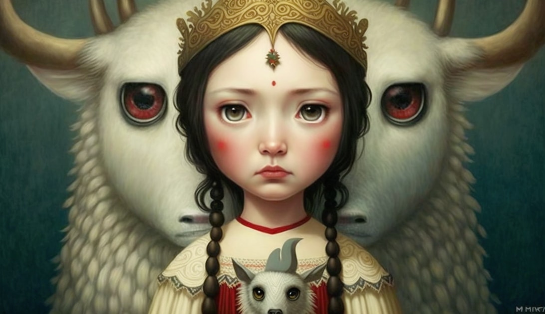 princess-mononoke-art-style-of-mark-ryden