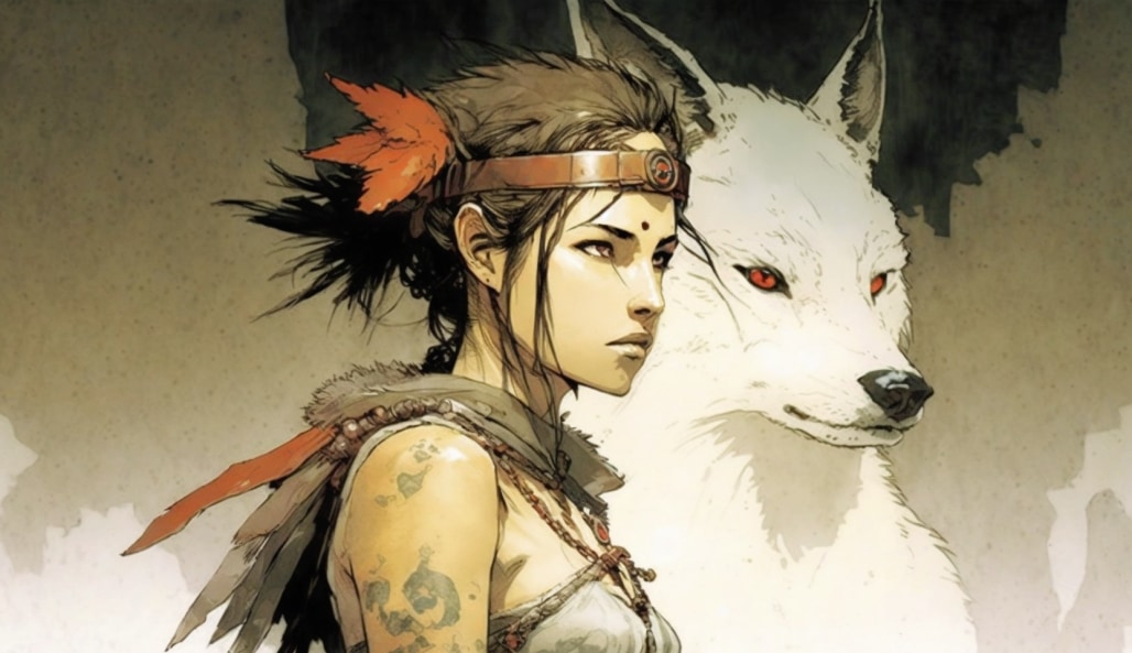 princess-mononoke-art-style-of-travis-charest