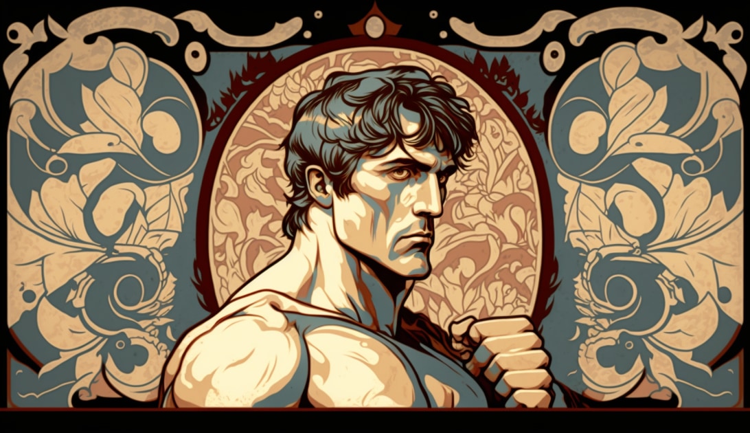 rocky-balboa-art-style-of-alphonse-mucha