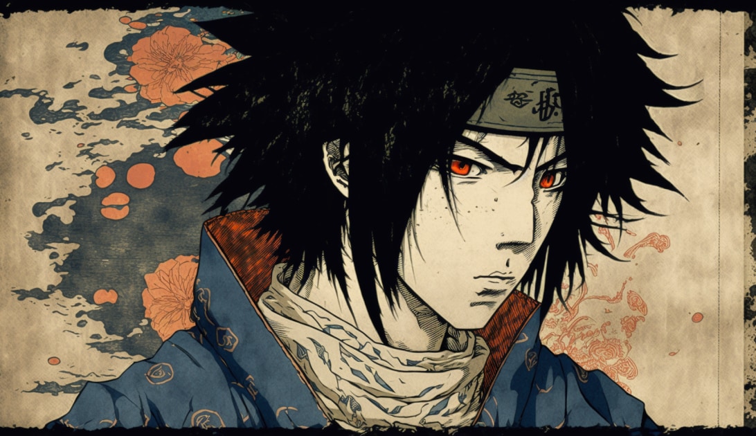 sasuke-uchiha-art-style-of-utagawa-kuniyoshi