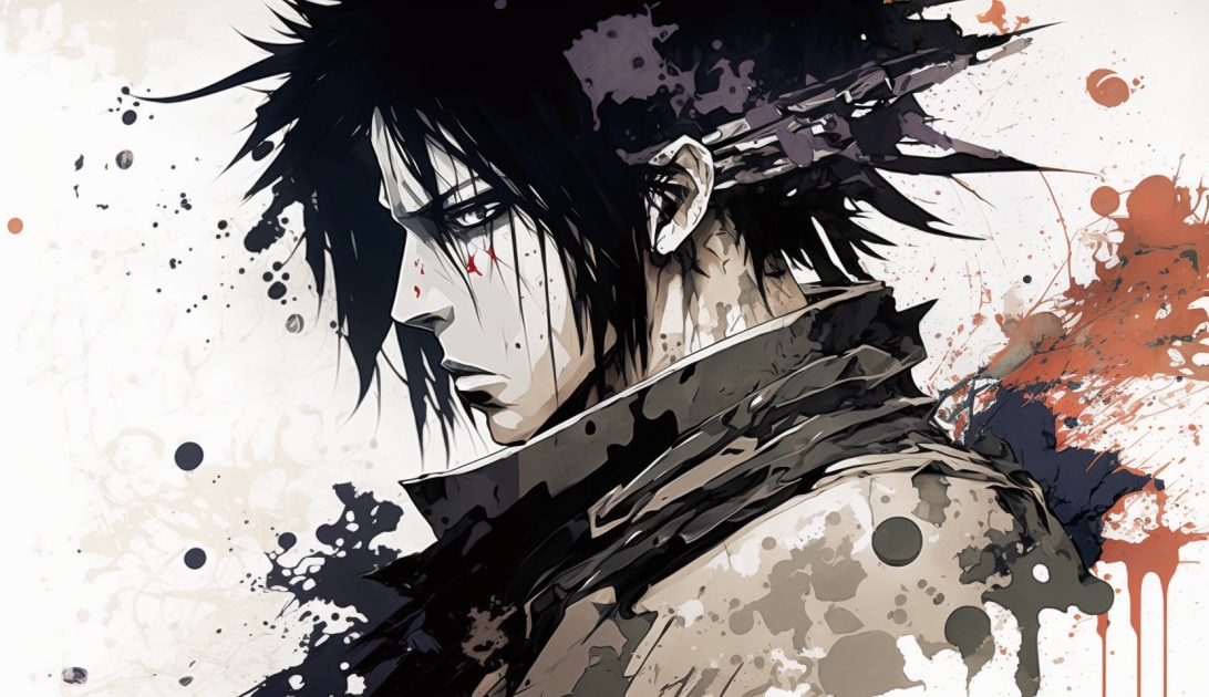 sasuke-uchiha-art-style-of-yoji-shinkawa