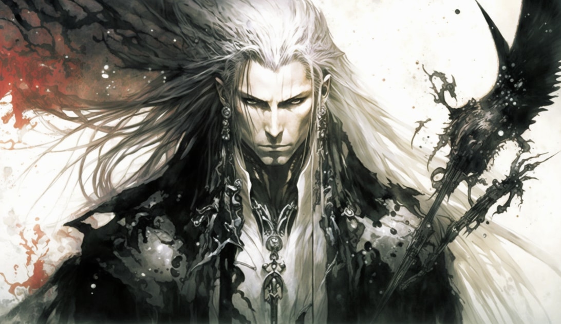 sephiroth-art-style-of-yoshitaka-amano