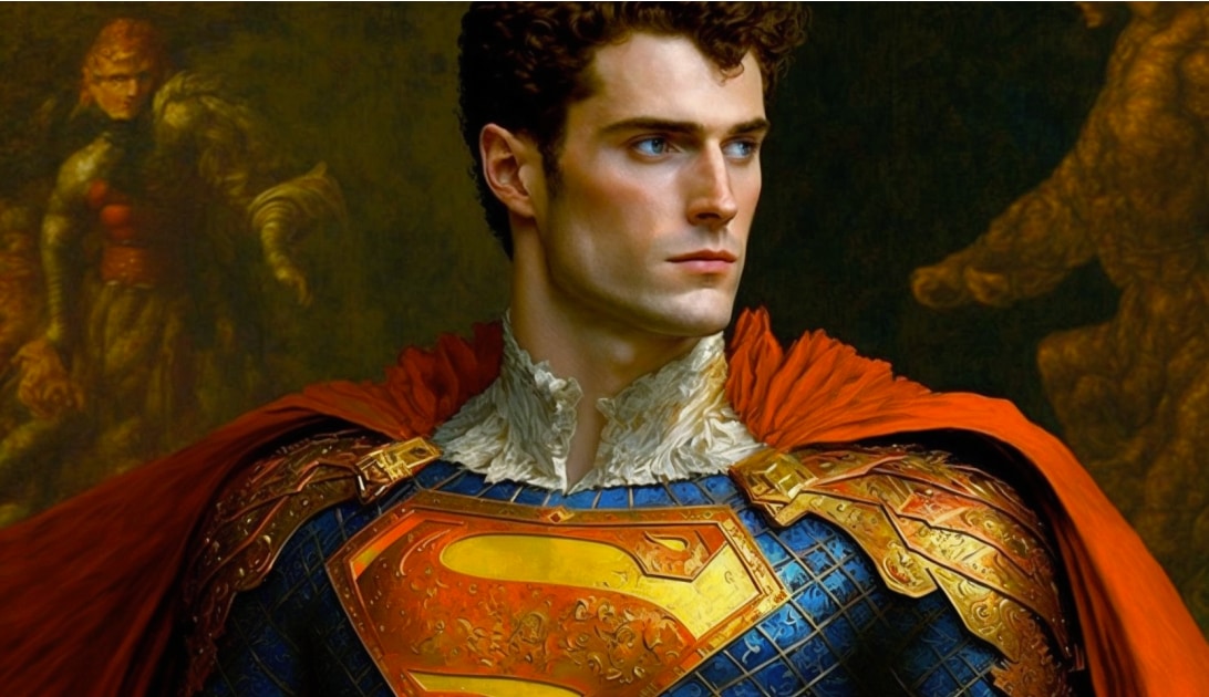 superman-art-style-of-gustav-klimt