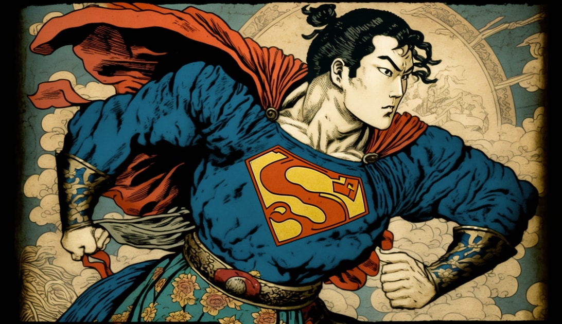 superman-art-style-of-utagawa-kuniyoshi