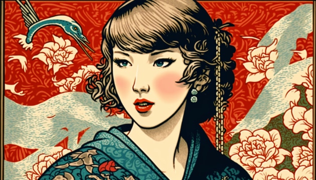 taylor-swift-art-style-of-utagawa-kuniyoshi