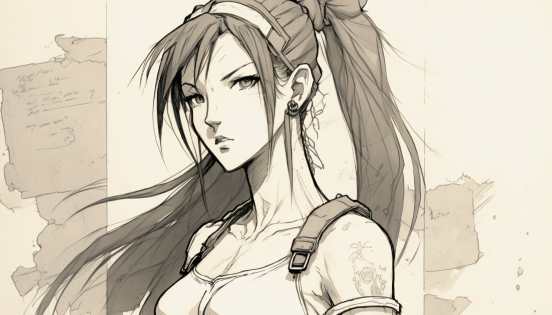 tifa-lockhart-art-style-of-akihiko-yoshida