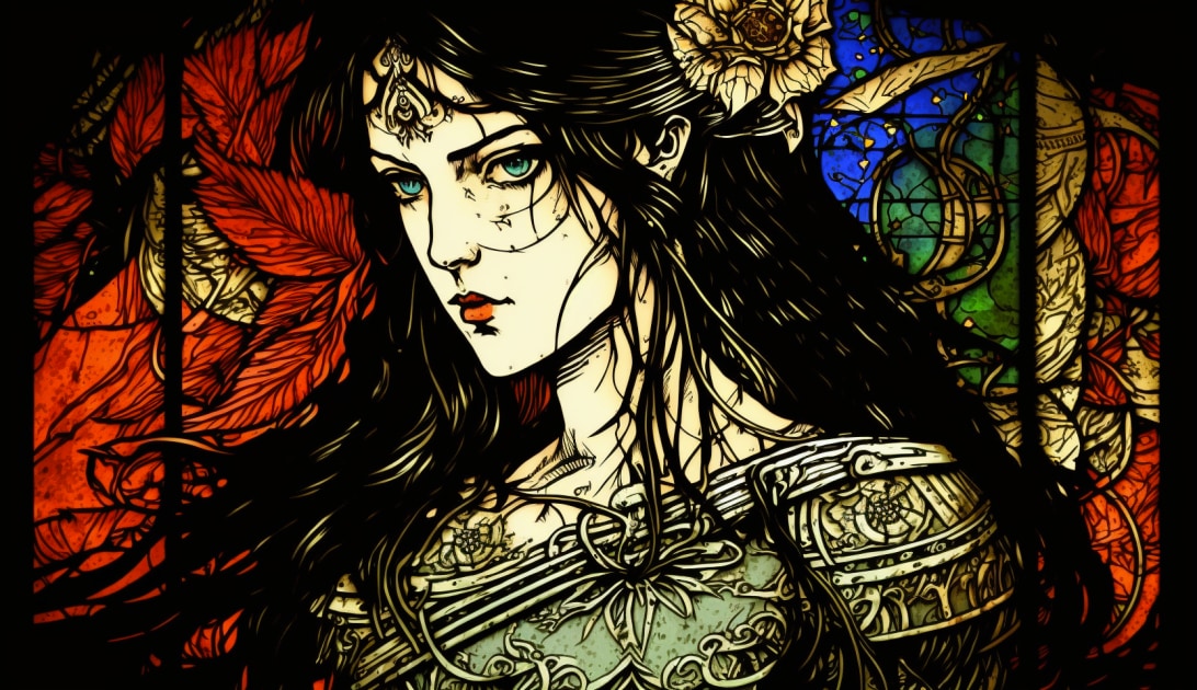 tifa-lockhart-art-style-of-harry-clarke