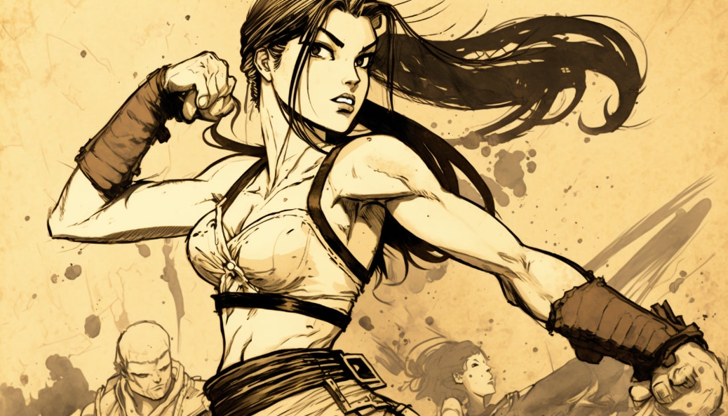 tifa-lockhart-art-style-of-heinrich-kley